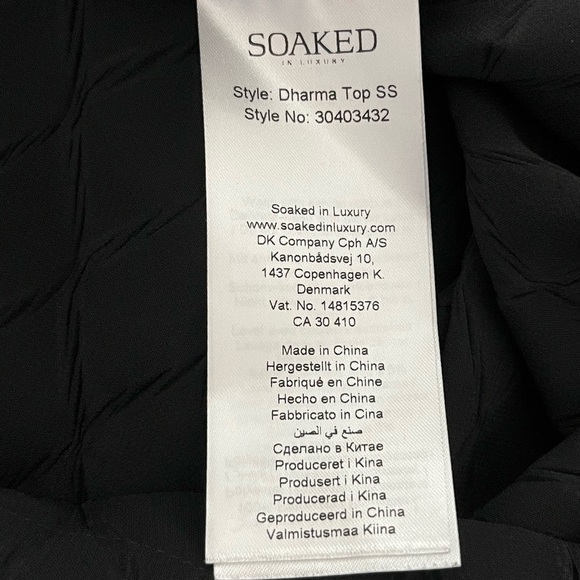 Soaked in Luxury Black Sheer Diamond Pattern Short Sleeve Rounded Collar Top - Picture 9 of 10